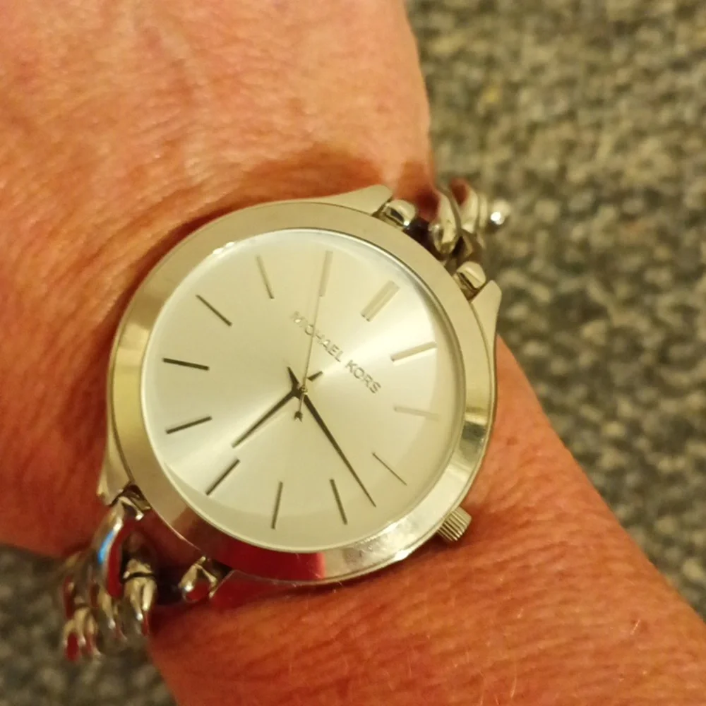Michael Kors MK 3279 silver tone bracelet woman's watch